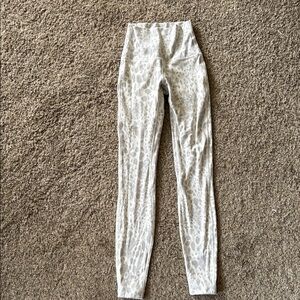 lululemon athletica White Patterned Leggings